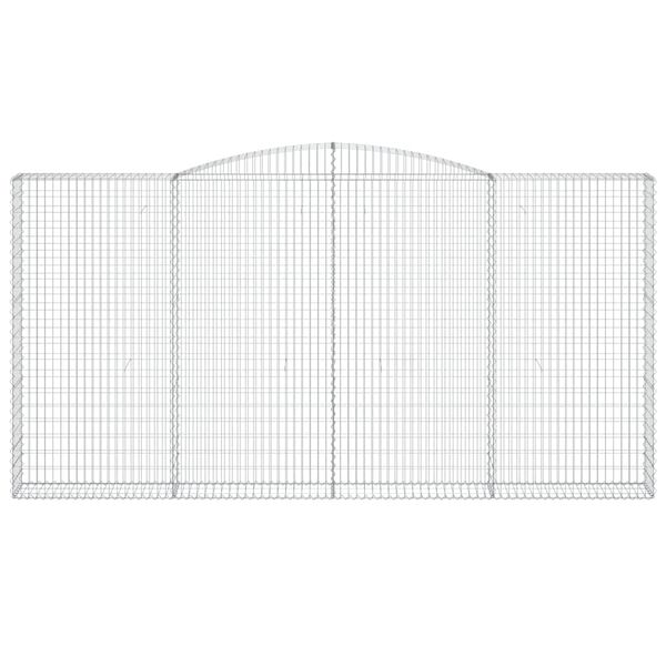 vidaXL Kaarevat kivikorit 9 kpl 400x30x200/220 cm galvanoitu rauta