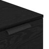 vidaXL Toimistokaappi Musta tammi. 33 x 50 x 75 cm Tekninen puu