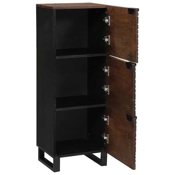 vidaXL Highboard Ruskea 40 x 33 x 110 cm täysi mangopuu