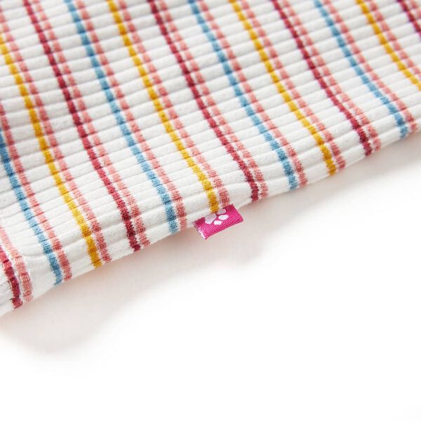 Lasten pitk&auml;hihainen T-paita lyhyt poolokaulus ecru 104