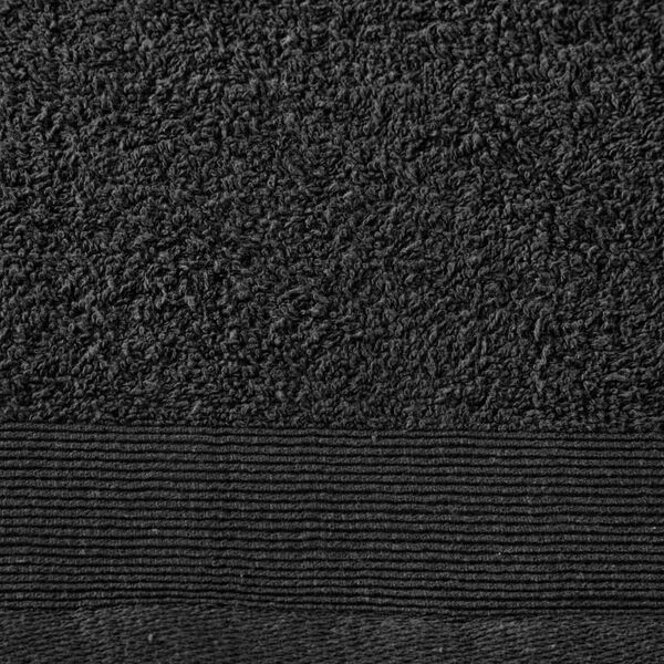 vidaXL Kylpypyyhesetti 5 kpl puuvilla 450 g/m² 100 x 150 cm musta