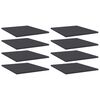 vidaXL Kirjahyllytasot 8 kpl harmaa 40x50x1,5 cm tekninen puu