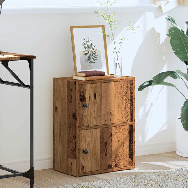 vidaXL Kirjahylly vanha puu 40x24x52 cm tekninen puu