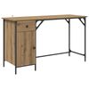 vidaXL Tietokonep&ouml;yt&auml; Artisan tammi 131 x 48 x 75 cm Tekninen puu
