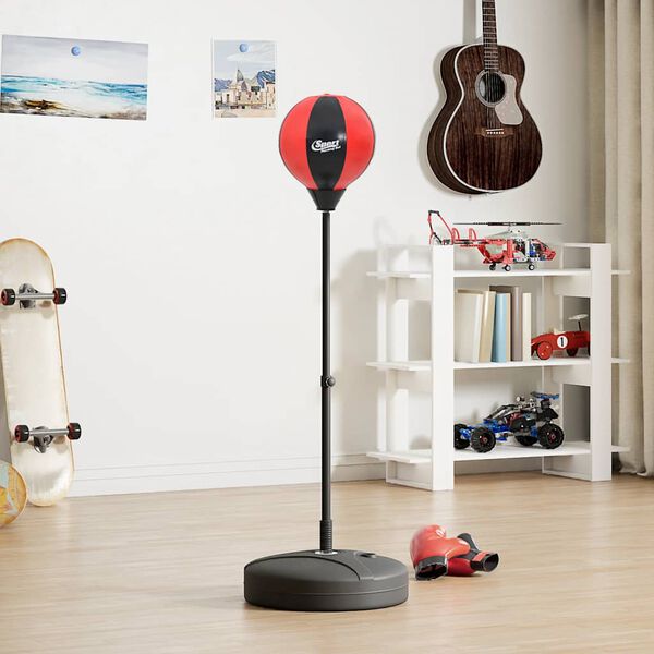 vidaXL Nyrkkeilypallosarja hanskat ja pumppu korkeuss&auml;&auml;t&ouml; 81-122 cm