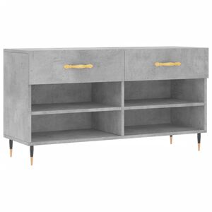 vidaXL Kenk&auml;penkki betoninharmaa 102x35x55 cm tekninen puu