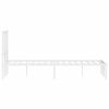 vidaXL Metallinen s&auml;ngynrunko p&auml;&auml;dyll&auml; valkoinen 120x190 cm