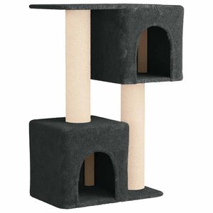 vidaXL Kissanpuu sisaliraapimispuilla Tummanharmaa 114 cm