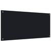 vidaXL Keitti&ouml;n roiskesuoja musta 120x60 cm karkaistu lasi
