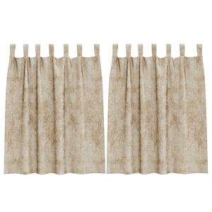 vidaXL Samettiverhot verhoilla 2 pcs Kerma 140 x 140 cm Sametti