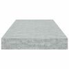 vidaXL Kelluvat sein&auml;hyllyt 2 kpl betoninharmaa 50x23x3,8 cm MDF
