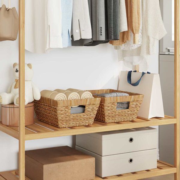 vidaXL S&auml;ilytyskorit 2 pcs Luonnollinen 38 x 28 x 15 cm Vesihyasintti