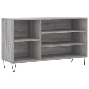 vidaXL Kenk&auml;kaappi harmaa Sonoma 102x36x60 cm tekninen puu