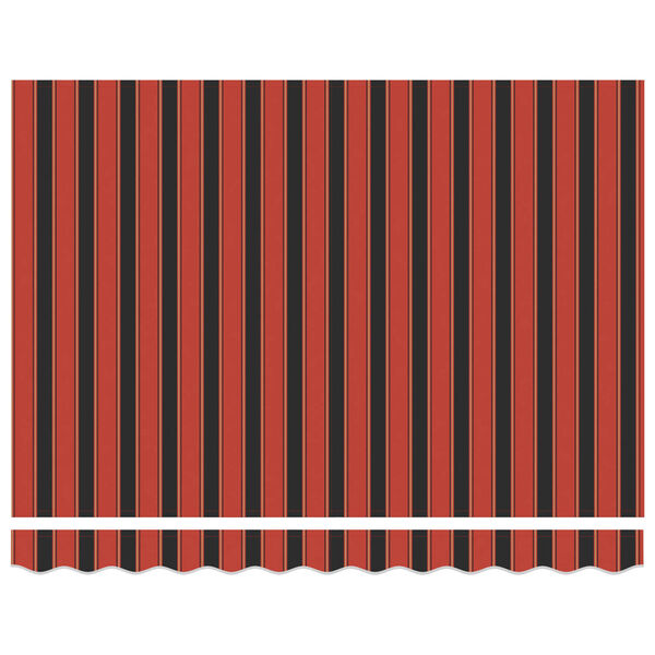 vidaXL Vetoutuva markiisi Oranssi ja Musta 350 x 250 cm