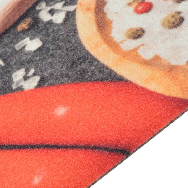 vidaXL Keittiön pestävä matto vihannekset 60x300 cm sametti