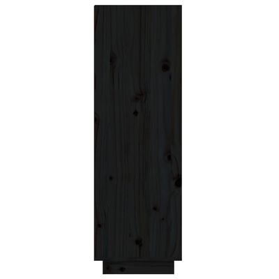 vidaXL Kenkäkaappi musta 60x34x105 cm täysi mänty