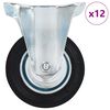 vidaXL 12 kpl kiinte&auml;t py&ouml;r&auml;t 100 mm