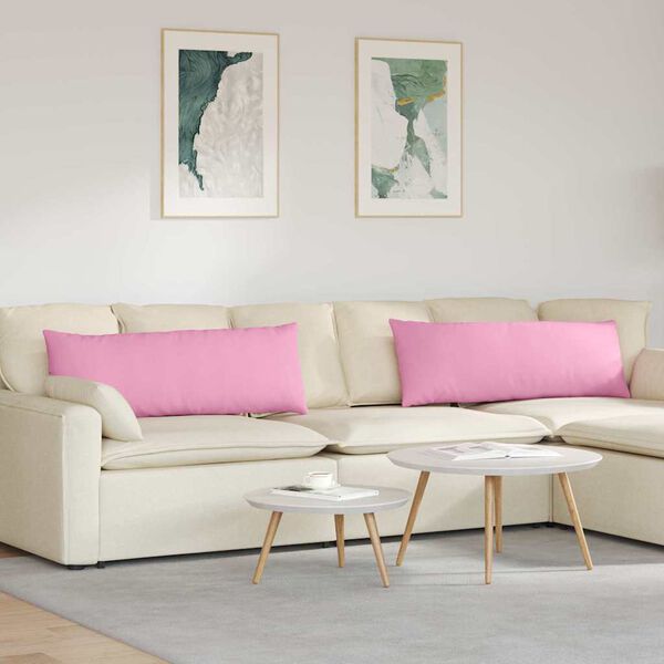 vidaXL Sohvatyynyt 2 pcs Pinkki 120 x 40 cm kangas
