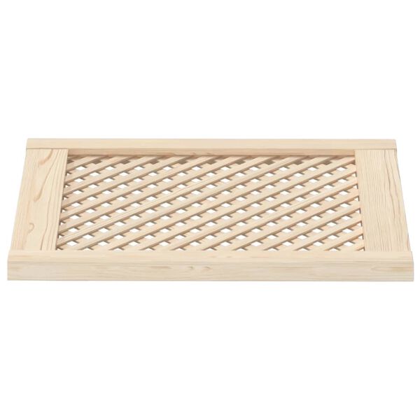 vidaXL Kaapin ovet ristikkomuotoilu 2 kpl 49,5x61,5 cm t&auml;ysi m&auml;nty