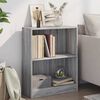 vidaXL Kirjahylly harmaa Sonoma 60x24x76 cm tekninen puu