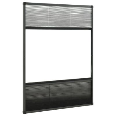 vidaXL Laskostettu hyönteisverkko ikkunaan 80x120 cm alumiini