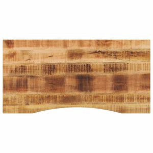 vidaXL P&ouml;yt&auml;levy kaarella 140x50x2,5 cm ovaali t&auml;ysi karkea mangopuu