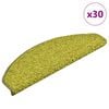 vidaXL Porrasmatot 30 kpl 65x21x4 cm Vihre&auml; Puolipy&ouml;re&auml; Suuri