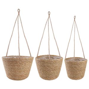 vidaXL 3 kpl Luonnollinen &Oslash;26 x 19 cm 100% Merihein&auml;