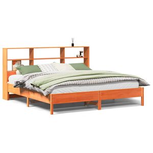 vidaXL S&auml;nky kirjahyllyll&auml; ei patjaa vahanrusk. 200x200 cm t&auml;ysi m&auml;nty
