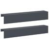 vidaXL Puutarhan reunusprofiili 2 kpl 100 x 20 x 15 cm Ter&auml;s