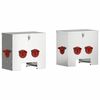 vidaXL Kanan ruokinta-allas 2 pcs Hopea 40,5 x 25 x 38 cm