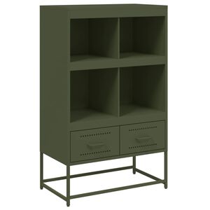 vidaXL Kaappi oliivinvihre&auml; 68x39x111,5 cm ter&auml;s
