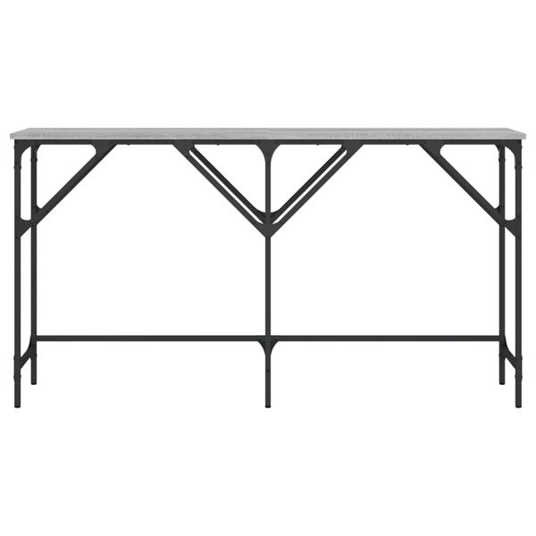 vidaXL Konsolip&ouml;yt&auml; harmaa Sonoma 140x29x75 cm tekninen puu