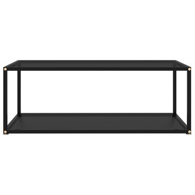 vidaXL Sohvapöytä musta 100x50x35 cm karkaistu lasi