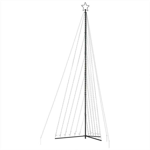 vidaXL LED joulukuusi 789 l&auml;mpim&auml;n valkoista LED-valoa 476 cm