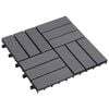 vidaXL Laudat 20 kpl Harmaa 30 x 30 cm Akasiapuu