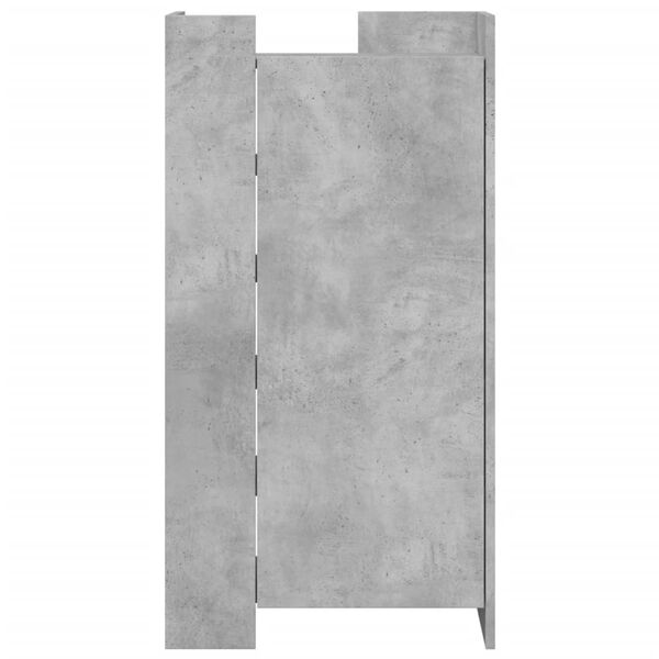 vidaXL Kenkäkaappi betoninharmaa 52x37,5x100 cm tekninen puu