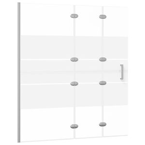 vidaXL Taittuva suihkusein&auml; ESG 120x140 cm valkoinen