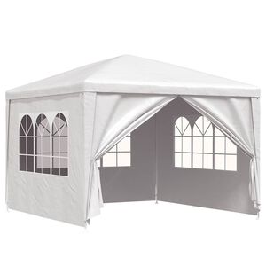 vidaXL Juhlateltta 3x3 m valkoinen