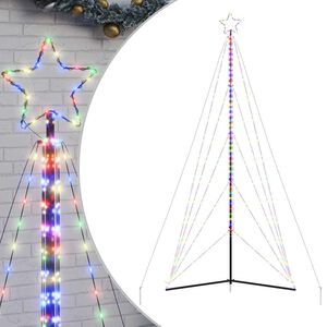 vidaXL LED joulukuusi 615 v&auml;rik&auml;st&auml; LED-valoa 404,5 cm