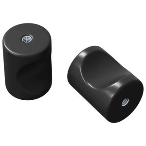 vidaXL Kaappikahva 2 kpl Musta 18 x 23 mm Rauta