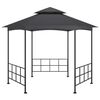 vidaXL Huvimaja sivuseinillä 3,1x2,7 m antrasiitti