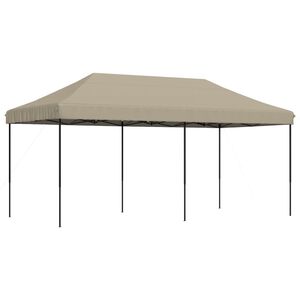vidaXL Taitettava pop-up juhlateltta taupe 580x292x315 cm
