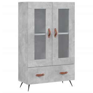 vidaXL Kaappi betoninharmaa 69,5x31x115 cm tekninen puu