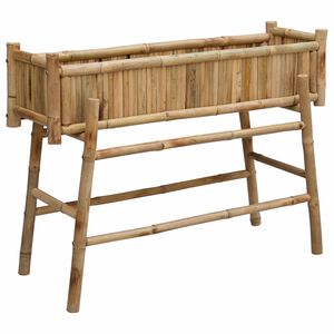 vidaXL Puutarhakukka s&auml;ilyttimell&auml; Luonnollinen 100 x 38 x 74 cm