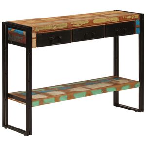 vidaXL Konsolip&ouml;yt&auml; 110x30x76 cm kierr&auml;tetty t&auml;yspuu