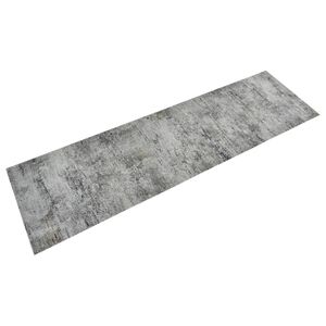 vidaXL Keitti&ouml;n pest&auml;v&auml; matto betoni 45x150 cm sametti