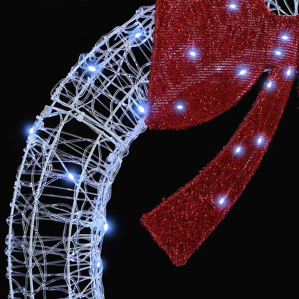 vidaXL Seppele 150 LED-valoilla Kylm&auml; valkoinen 120 cm Akryyli