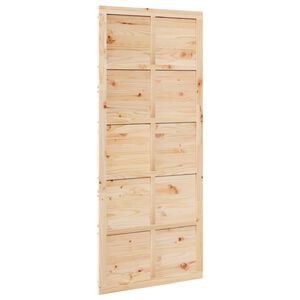 vidaXL Ladon Ovi Luonnollinen 90 x 2,5 x 208 cm T&auml;ysi m&auml;nty