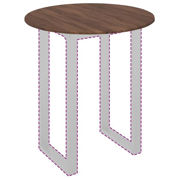 vidaXL P&ouml;yt&auml;levy Ruskea tammi 80 x 80 x 1,5 cm Tekninen puu